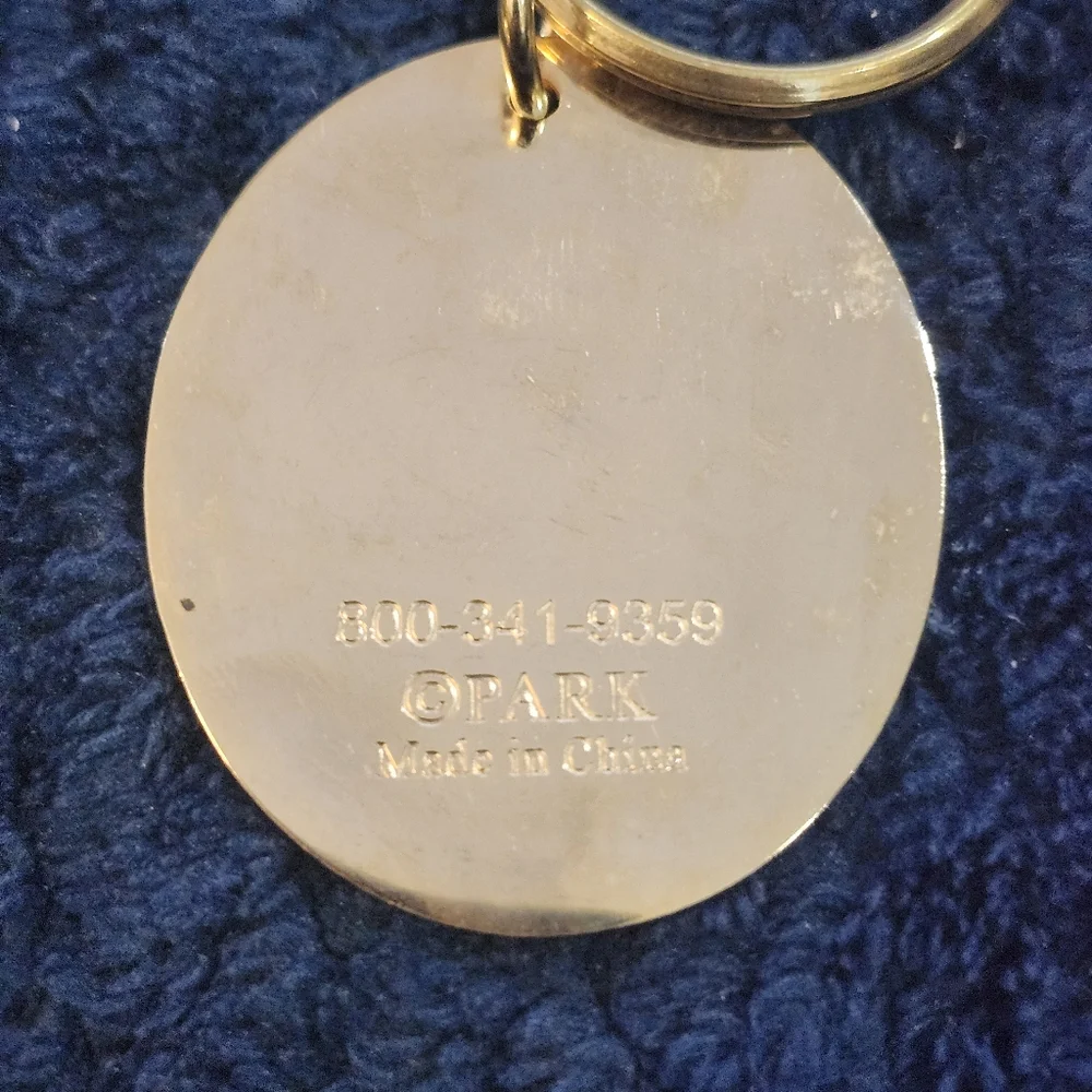 Vintage Utah Gold Tone Decorative Keychain Set -